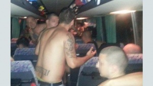 Пуснаха автобуса с фенове на ФК Ботев Пловдив който беше