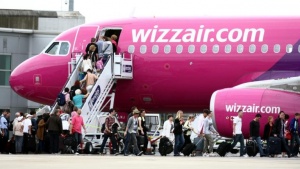 Полет на авиокомпания Wizzair който е трябвало да излети в
