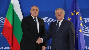 Министър-председателят Бойко Борисов и председателят на Европейския парламент Антонио Таяни