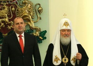 При срещата си с руския патриарх Кирил българският президент Румен