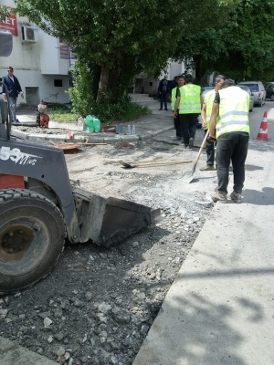 Днес зам кметът по транспорт Евгени Крусев направи проверка на ремонта
