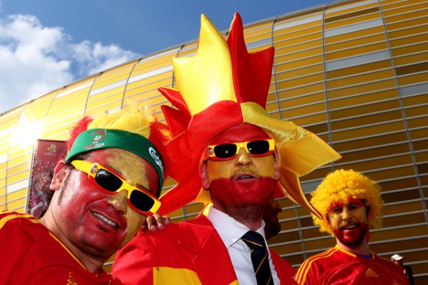 11 000 испанци атакуват Киев за финала на Евро 2012