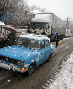 Интензивен е трафикът за товарни автомобили на пунктовете Капитан Андреево