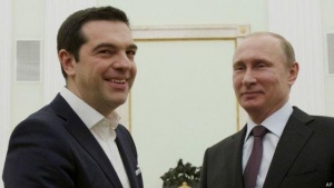Президентът на Русия Владимир Путин и гръцкият премиер Алексис Ципрас
