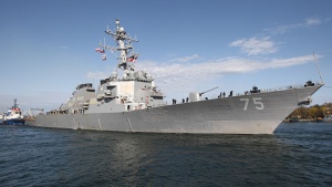 Предпоставки за напрегната ситуация в Черно море Американски боен кораб