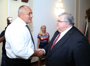 Министър-председателят Бойко Борисов разговаря с Агустин Карстенс, Генерален мениджър на