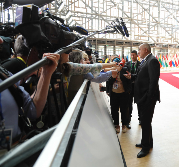 Министър-председателят Бойко Борисов проведе телефонен разговор с председателя на Европейската