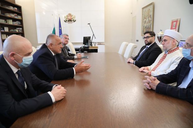 Министър-председателят Бойко Борисов проведе среща с главния мюфтия д-р Мустафа
