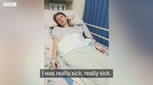 Жена която била почти убита от свински грип като тийнейджър
