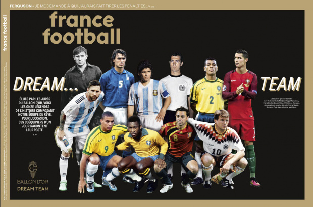 Френското списание France Football обяви Идеалния отбор за всички времена