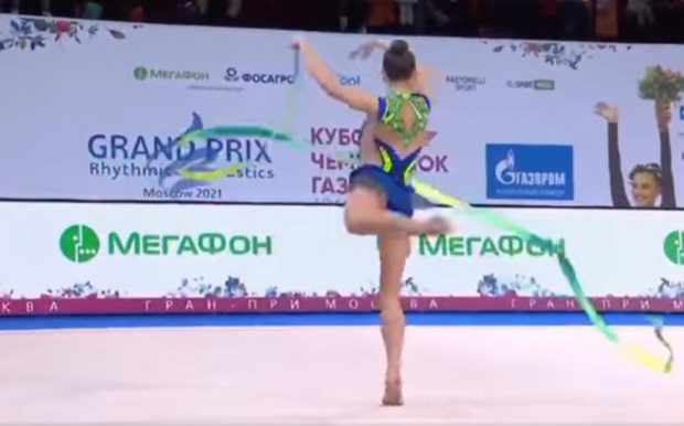 Ансамбълът на България по художествена гимнастика в състав Симона Дянкова Лаура