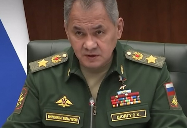 Руският министър на отбраната Сергей Шойгу  участва във военно заседание