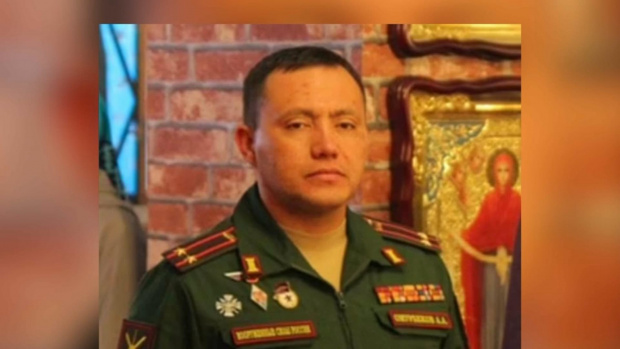 Подполковник Азатбек Омурбеков командир на 64 та мотопехотна бригада на руската