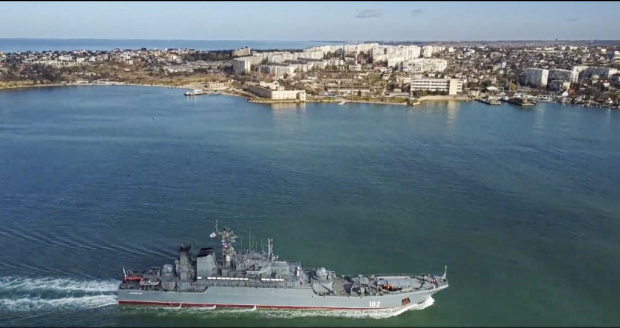 Руският крайцер Москва е потънал Това съобщиха руските държaвни медии