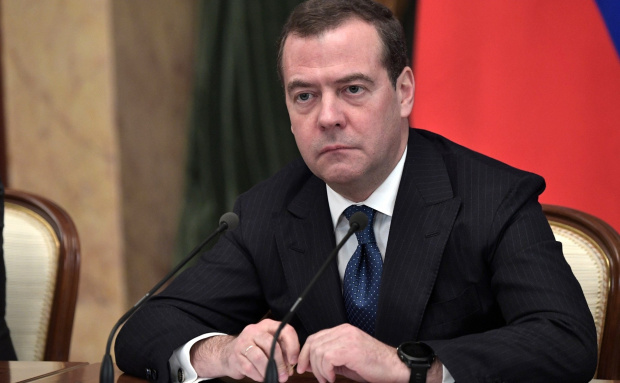 Дмитрий Медведев който в момента е зам председател на Съвета за