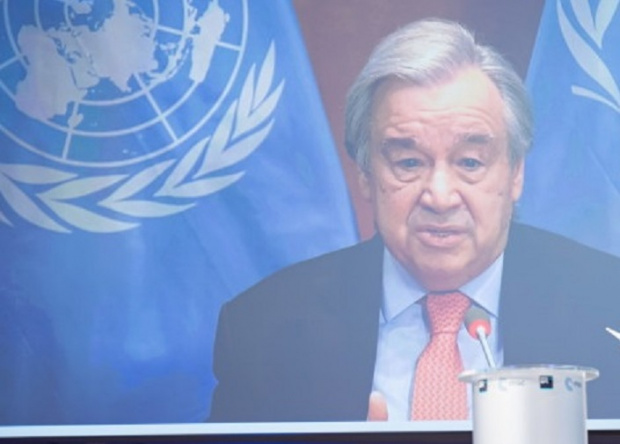 Генералният секретар на ООН Антониу Гутериш предупреди днес че светът
