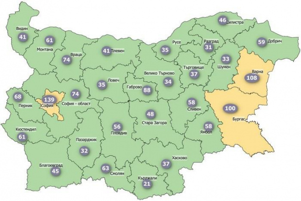 Ръстът на случаите на COVID 19 продължава Още две области след София град излязоха
