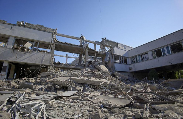 Педагогическият университет в североизточния украински град Харков е бил разрушен