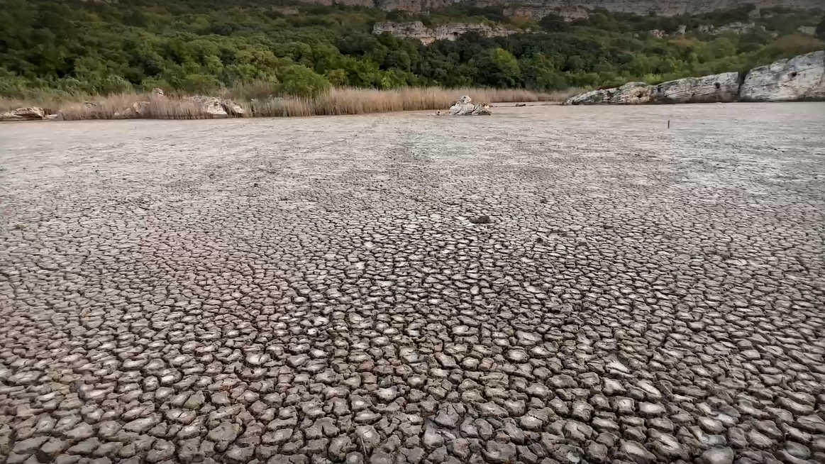 Живописното езеро Наневска тузла в черноморския резерват Тауклиман пресъхна В