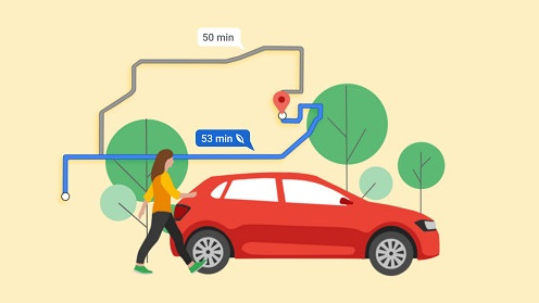 Google Maps вече ще показва и опция за най-екологичния маршрут в България