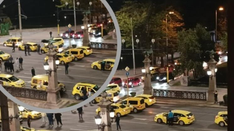 Таксиметров шофьор издъхна след побой в София, негови колеги блокираха Орлов мост
