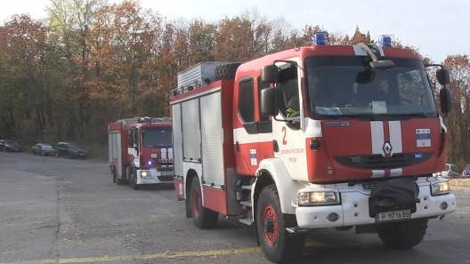 Пожар на територията на военния завод Дунарит край русенското село