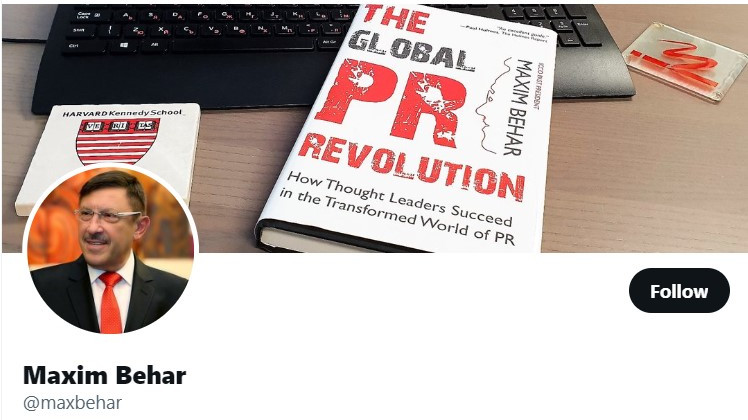 Максим Бехар е сред най-влиятелните PR инфлуенсъри в Twitter за 2022 година