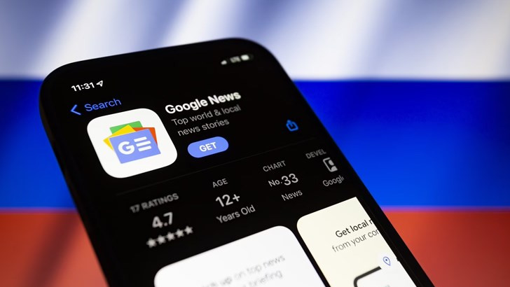 Руските медии съобщават че новинарският агрегатор Google News вече не