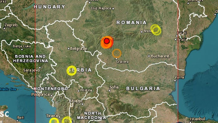 Нова серия земетресения удариха Румъния тази нощ Отново епицентърът е около