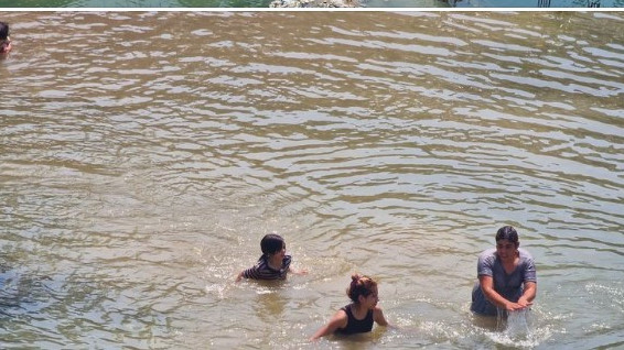 На фона на жегите: Плажуващи се разхладиха в локва на строеж в София