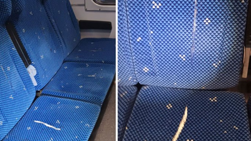 БДЖ: Вандали нарязаха нови седалки в реновиран вагон