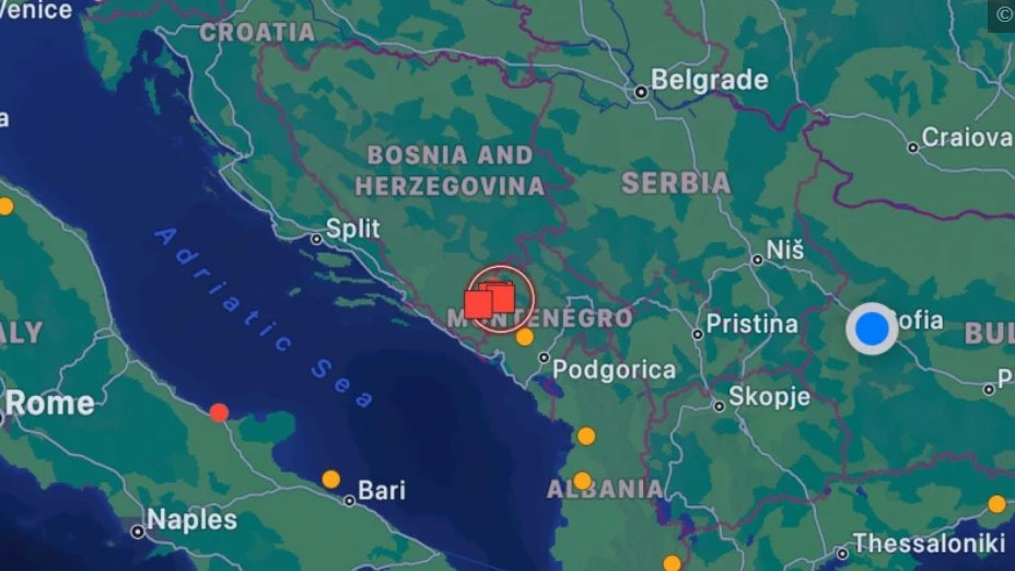 Ново много силно земетресение на Балканите!