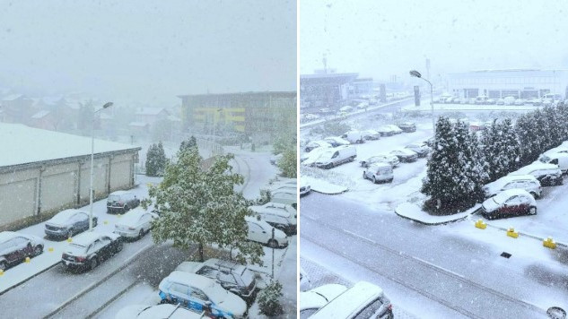 Сняг вали на по-малко от 500 км. от София