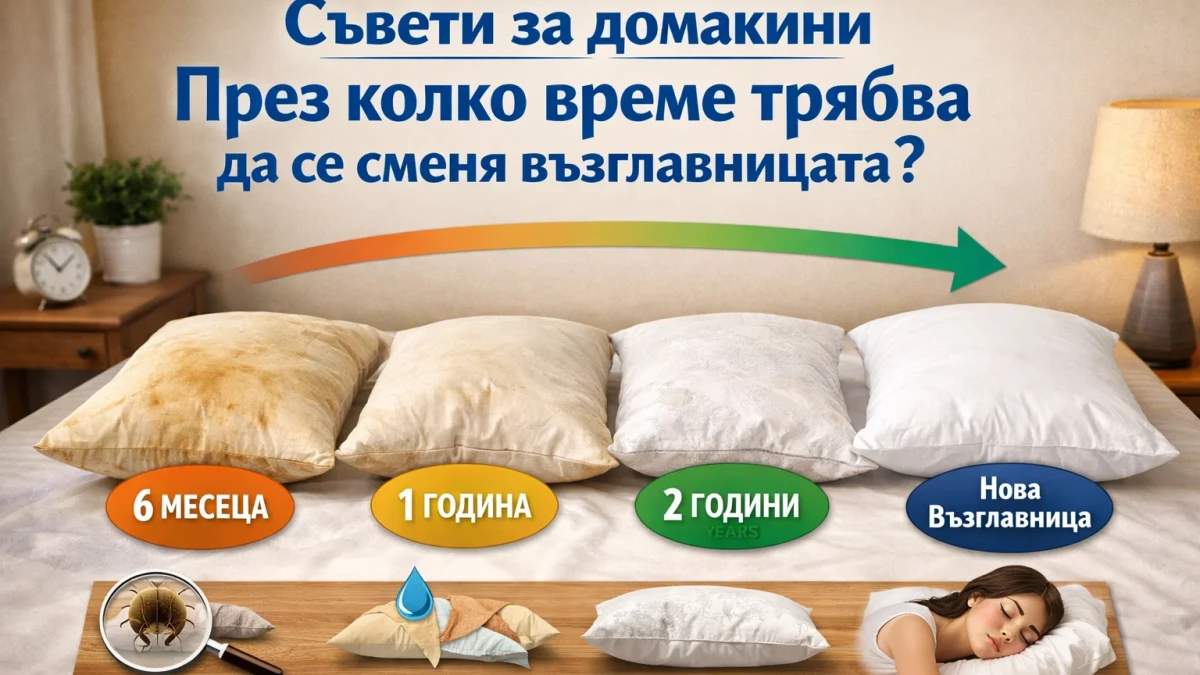 Съвети за домакини: през колко време трябва да се смени възглавницата за пълноценен и здрав сън