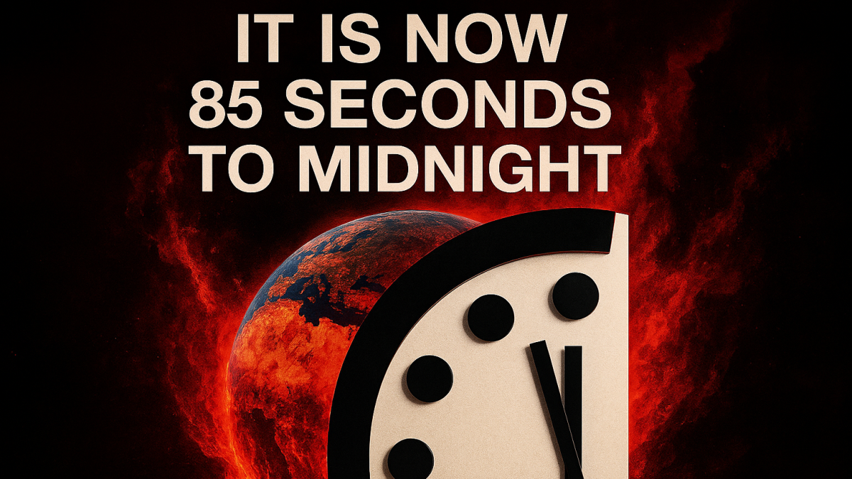 Краят е близо >> Часовникът на Страшния съд:  85 секунди до полунощ!