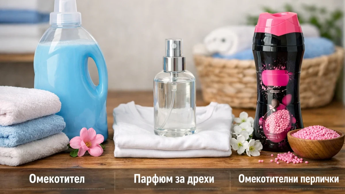Съвети за домакини: Каква е разликата между омекотител, течен парфюм за дрехи и омекотителни перлички
