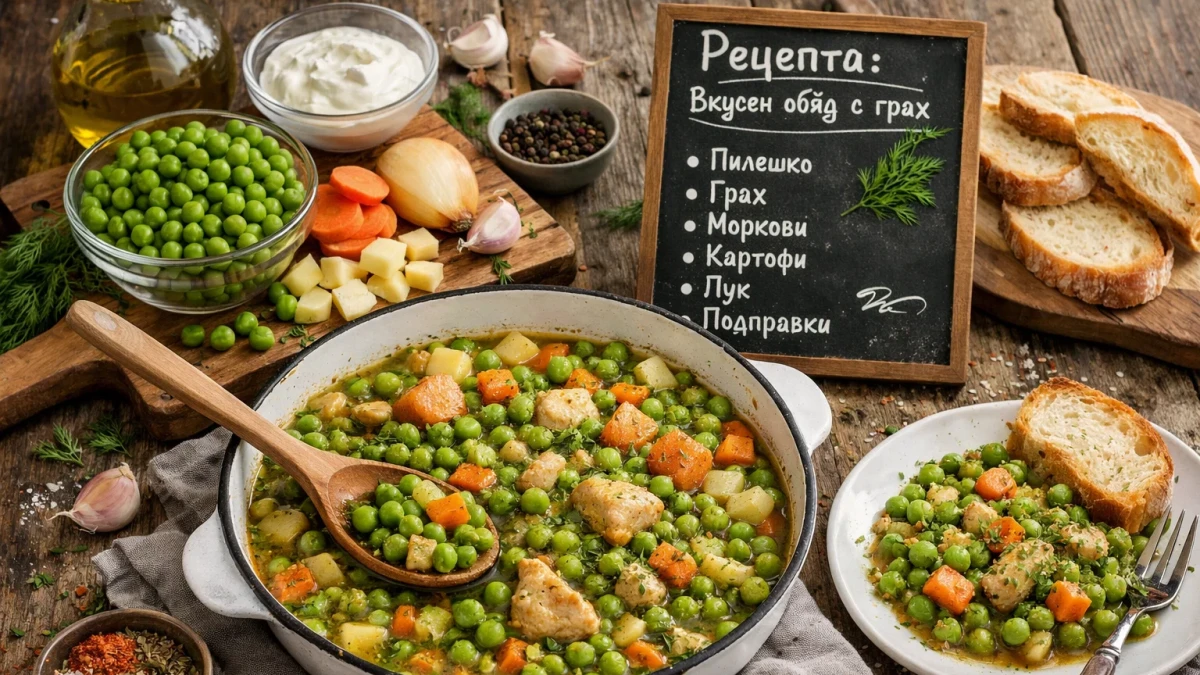 Рецепта за вкусен обяд с грах