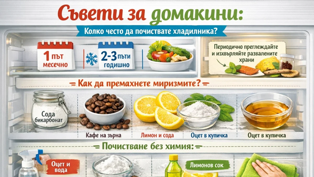 Съвети за домакините: Колко често почиствате дате хладилника и как да намалите миризмите