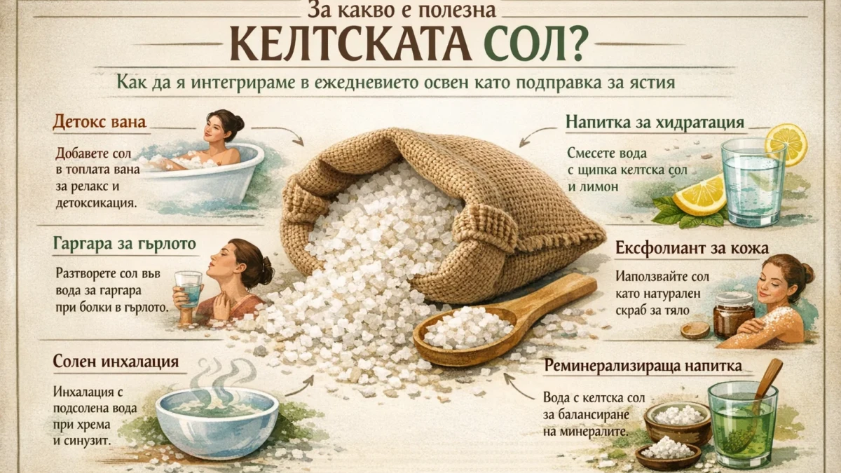 Келтската сол – какво представлява и защо е полезна