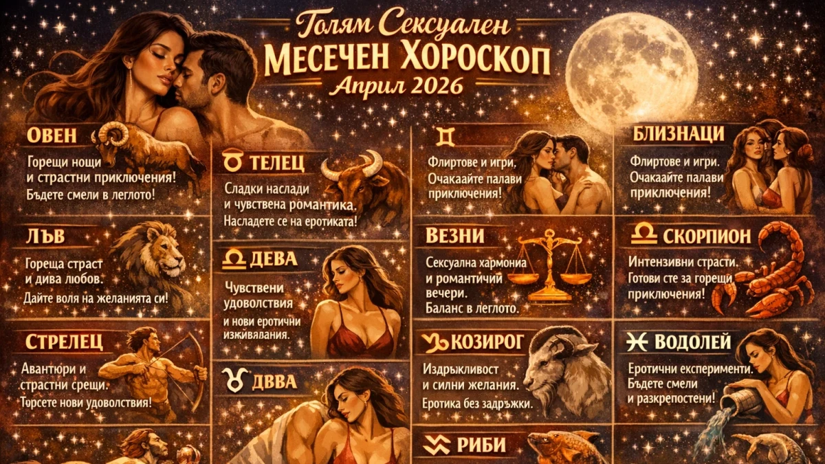 Опасно привличане: Еротичният хороскоп за април 2026