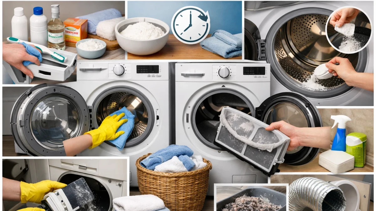 Съвети за домакините: Как да се грижим правилно за прелнята и сушилнята