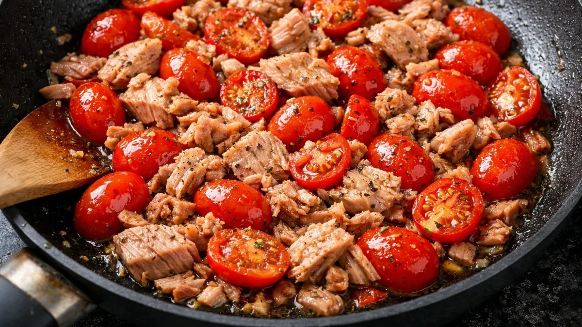 Какво може да сготвим, ако имаме само консерва риба тон и малко чери домати?