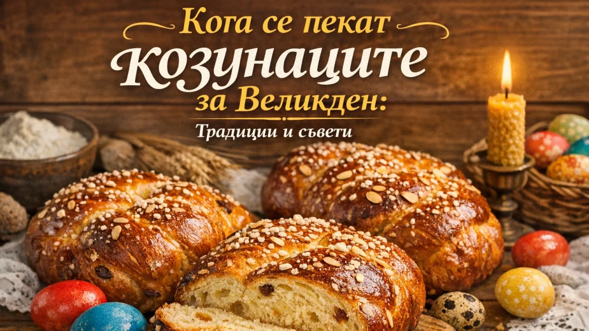 Кога се пекат козунаците за Великден: Традиции и съвети