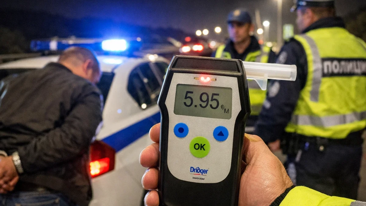 Рекорд: Хванаха шофьор с 5,95 промила алкохол на АМ „Струма“