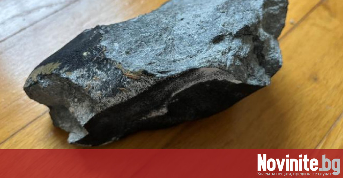 Метален къс за който се смята че е метеорит проби