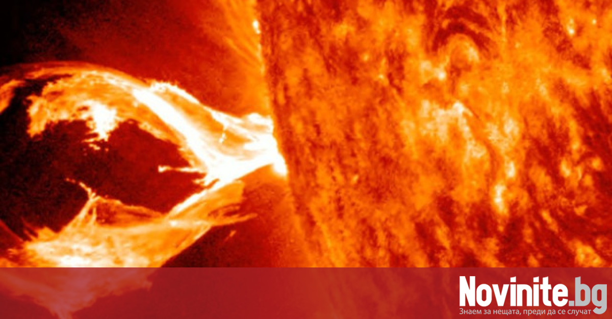 Най мощното изригване от 2017 г насам се случи на Слънцето