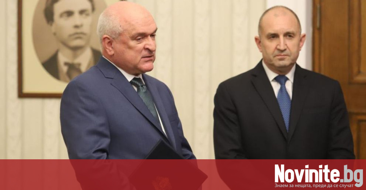 Служебният премиер Димитър Главчев пристигна в президентството за да се