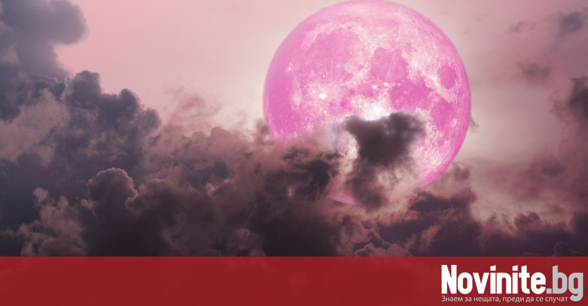 Четвъртата пълна луна за 2024 г наречена Розовата луна ще