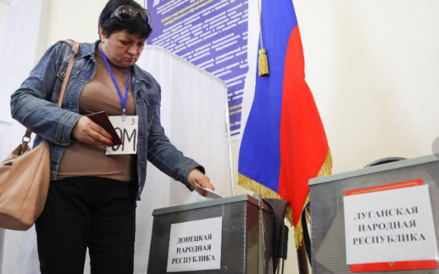 93% от гласувалите на 23.09 в Запорожка област подкрепят присъединяването към Русия