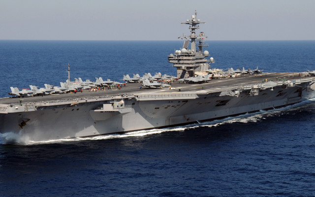Самолетоносачът USS George H. W. Bush ще поведе атаката на НАТО срещу Русия, екипажът му обяви готовност